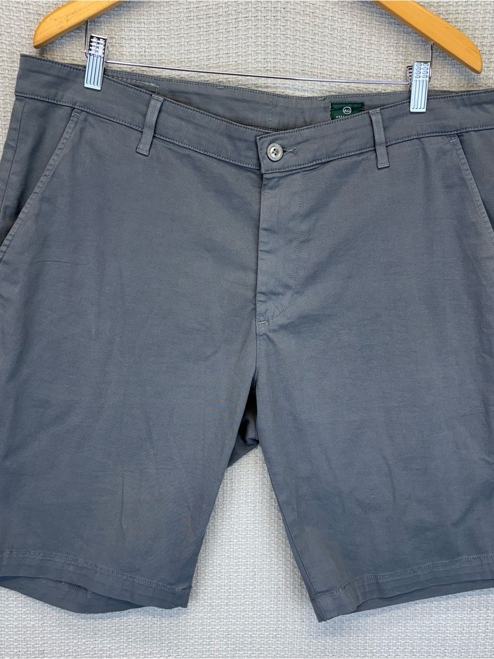 AG Adriano Goldschmied Shorts Mens 38 R Dark Gray The Griffin Tailored Preppy
